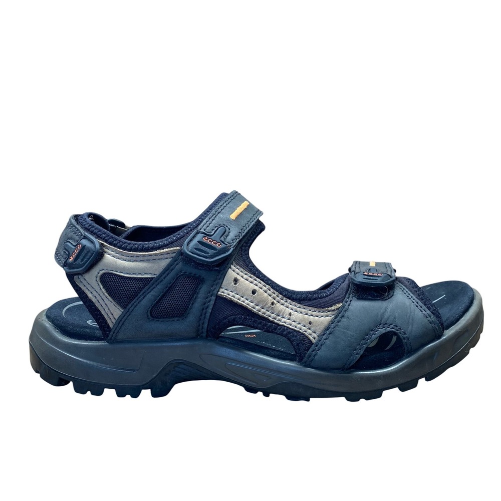 ECCO Yucatan Offroad Receptor Sandals Men's 10.5 EU 44 Black Nubuck Hiking Trail
